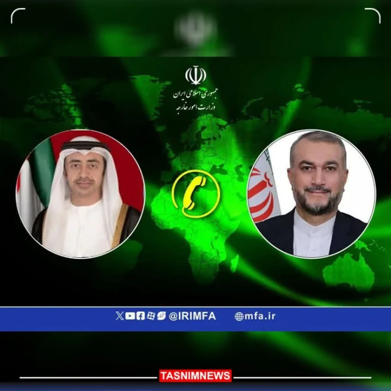 گفتوگوی تلفنی وزرای امور خارجه جمهوری اسلامی ایران و امارات